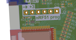 nRF51 prog header